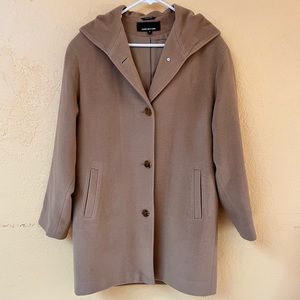 Jones New York Wool Shelled Coat with Hood